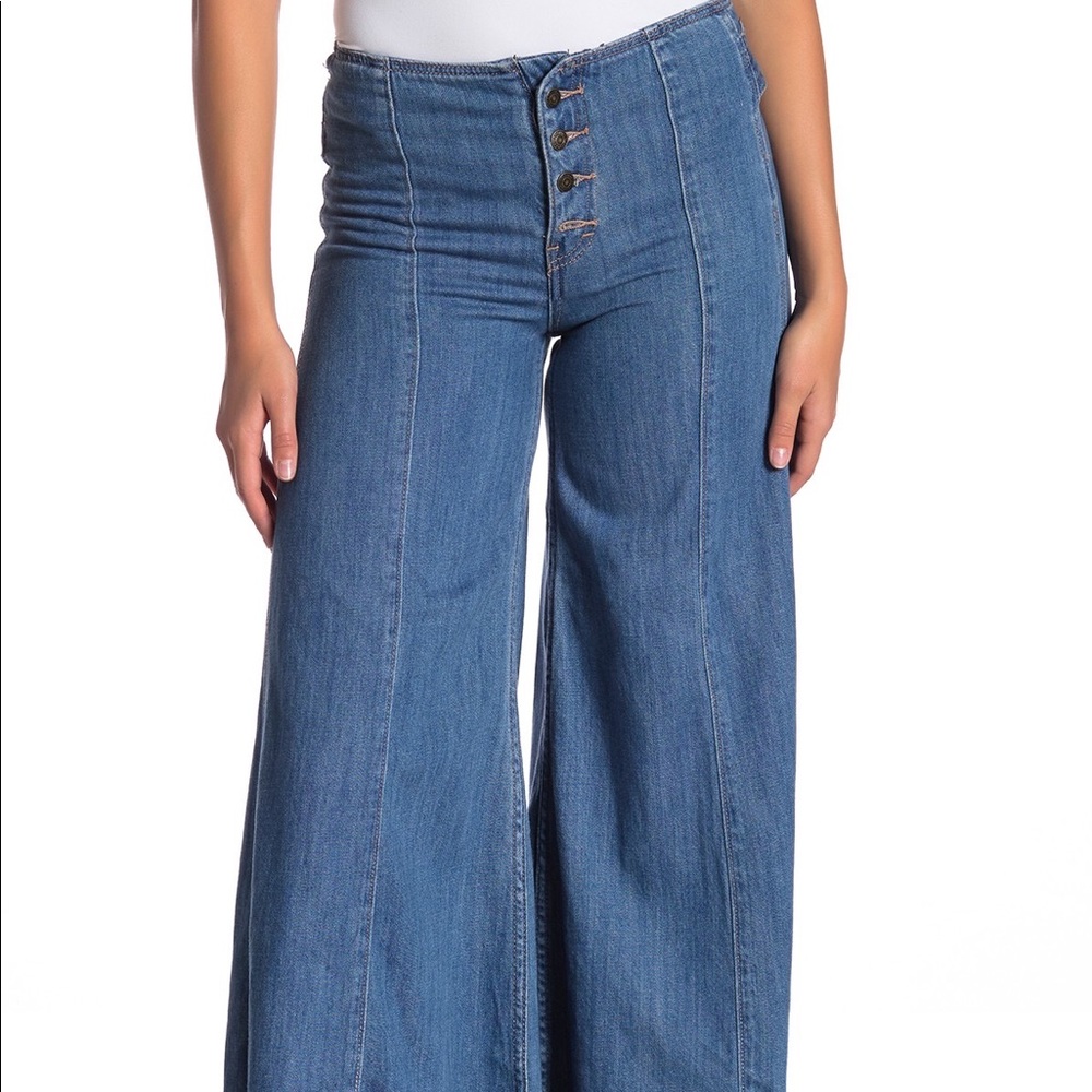 Free People Extreme Wide Leg Jeans